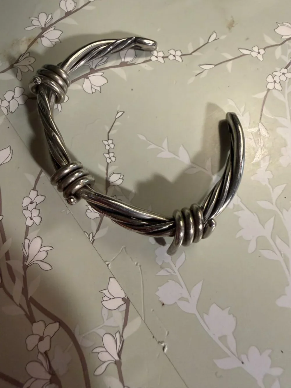 Stainless steel barbed wired  bracelet unisex